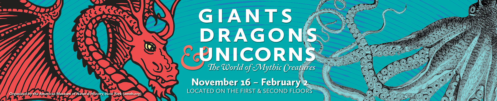 Giants, Dragons, Unicorns Exhibit Logo