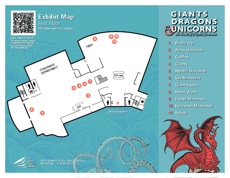 First Floor Exhibit Map