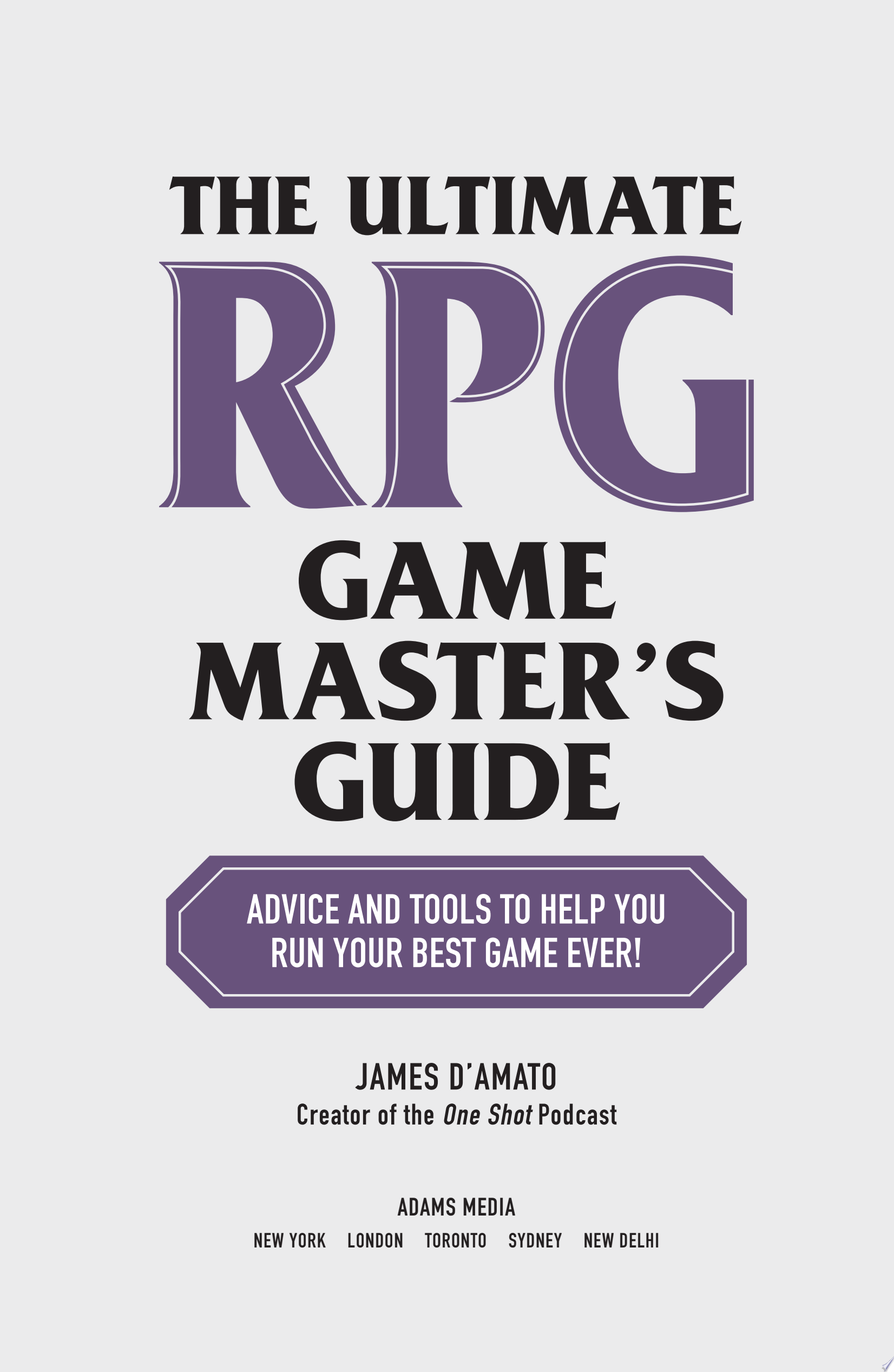 Image for "The Ultimate RPG Game Master's Guide"