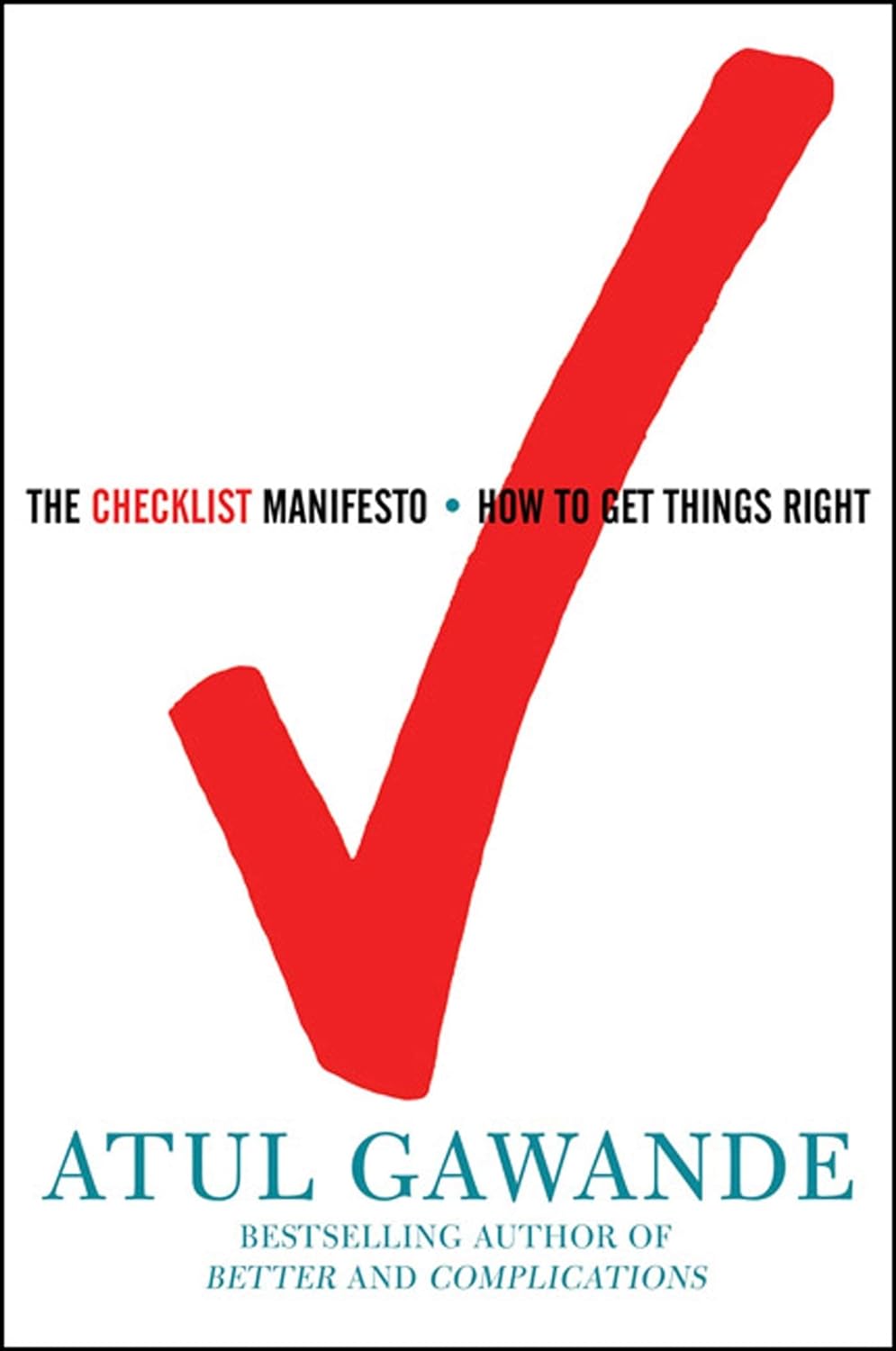 Image for "The Checklist Manifesto"